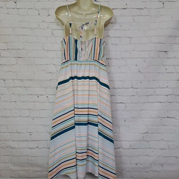 Lauren Conrad Striped Mid Dress Women's Size 12 - Picture 4 of 10